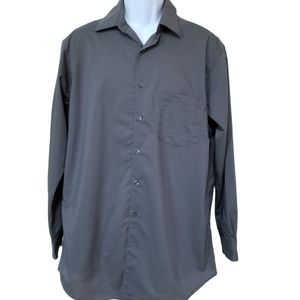 Alfani Fitted Stretch Fabric Long Sleeve Shirt